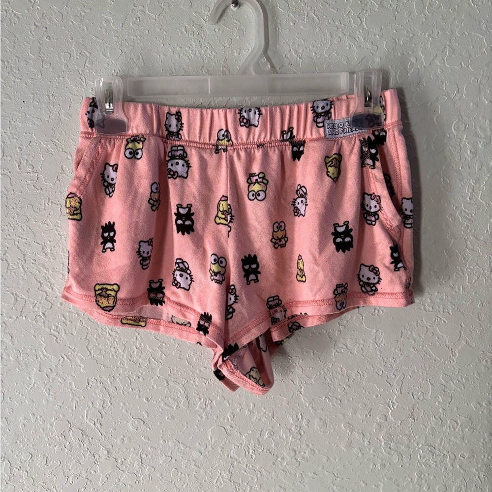 Hello Kitty Peach Character Print Sleepwear